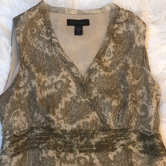 Context lurex waist wrap top - Picture 2 of 5